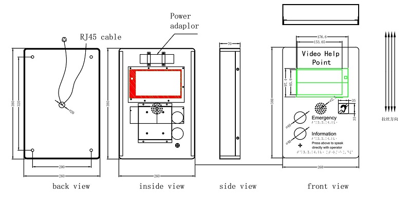 ip intercom design size